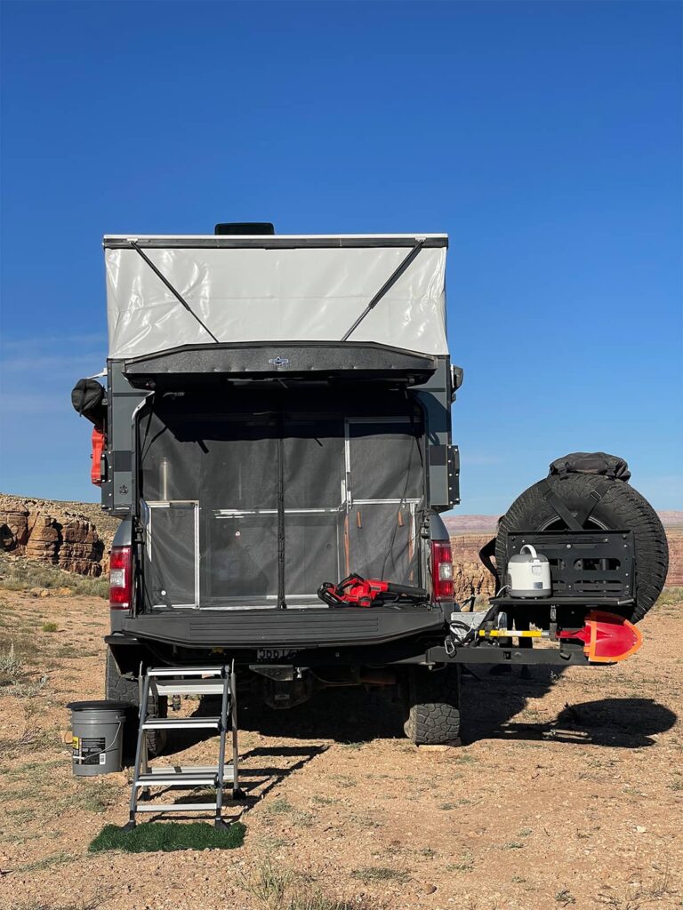 Ford F150 with RIGD supply rear tire carrier