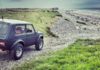 matte black lifted lada niva in Ireland
