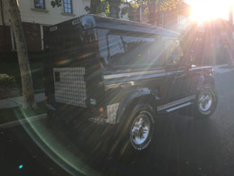 Land rover defender 90 parked in USA