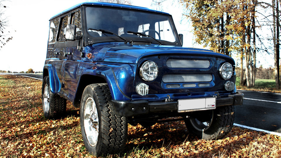 Blue uaz 31514 restoration