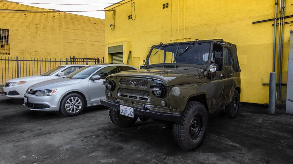 Military Uaz 469 in California, USA