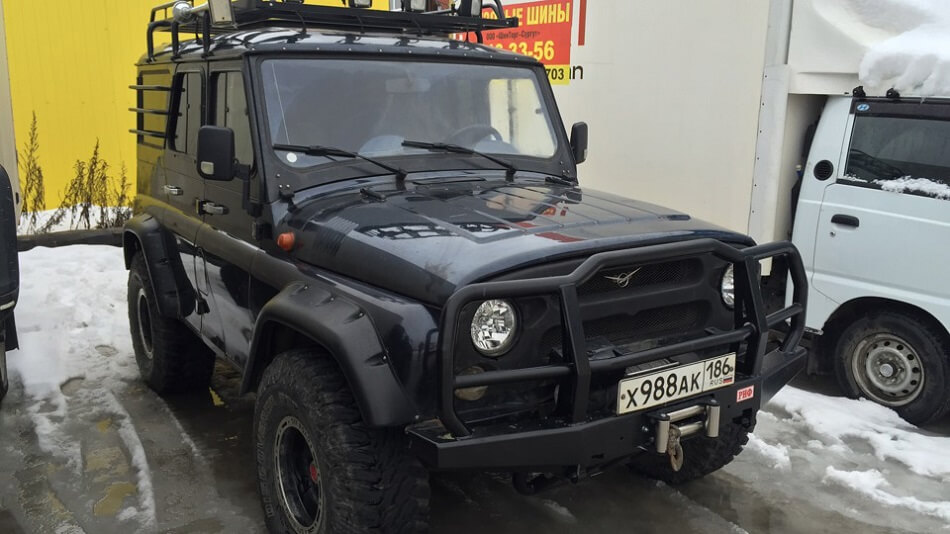 Uaz Hunter with off-road equipment