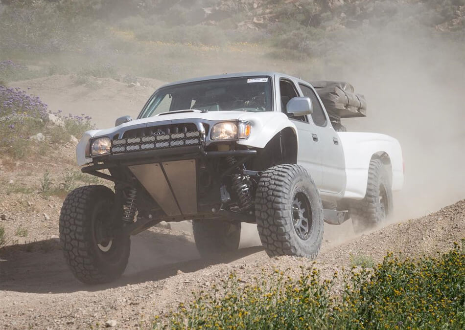 Toyota tacoma on mud terrain off-road tires M/T prerunner