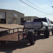 Towing with a lifted truck