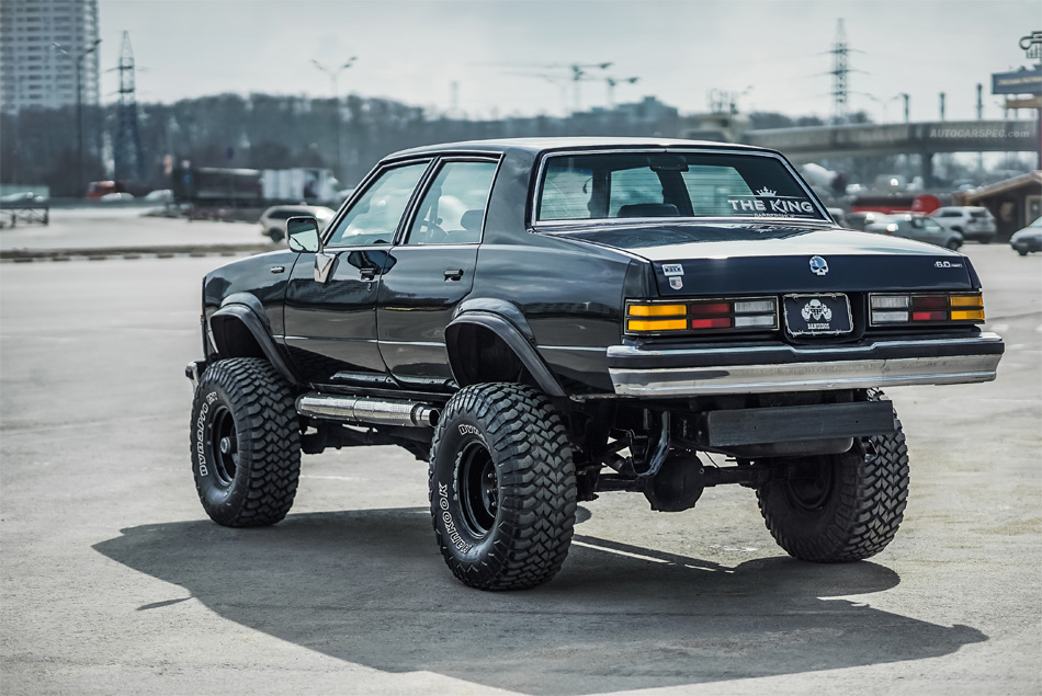 Lifted Chevy Malibu on Blazer K5 frame in Moscow, Russia