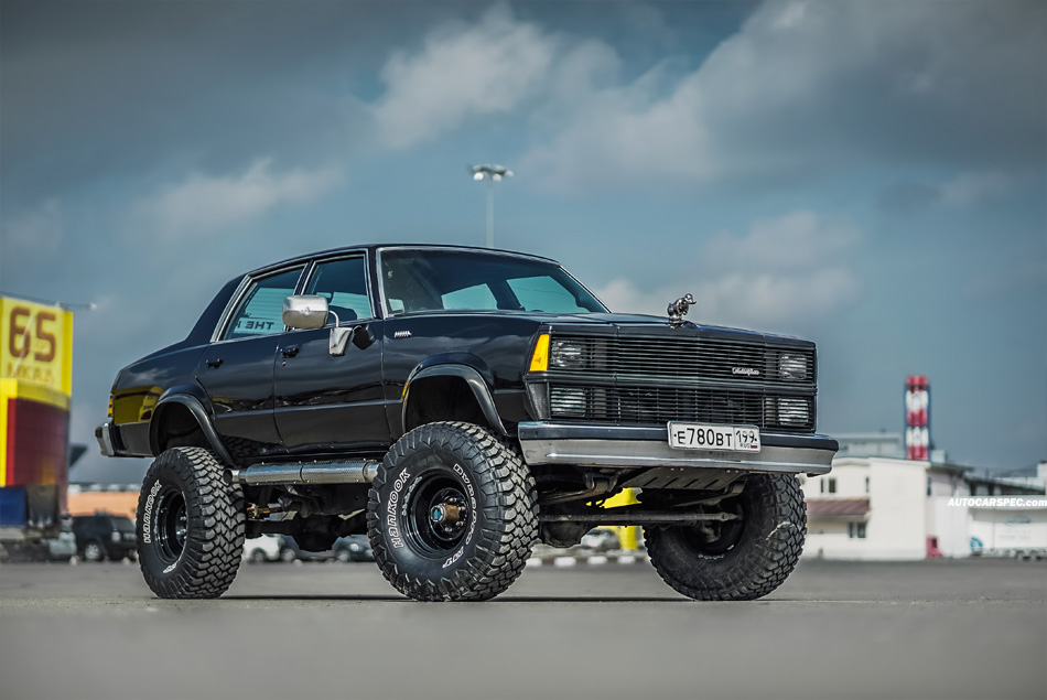 Chevy Malibu truck lifted on K5 frame