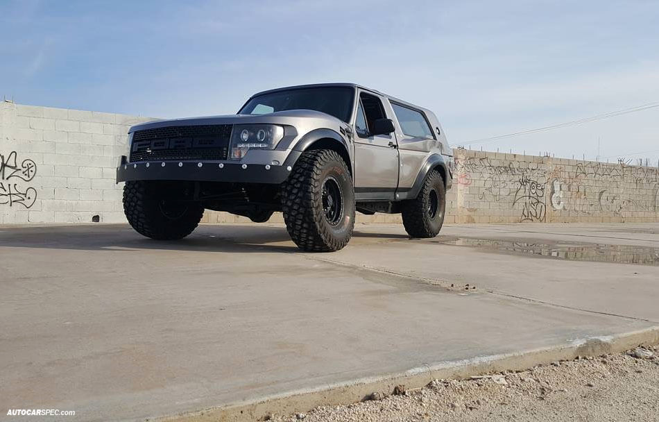 FOrd Bronco with large off-road Tires