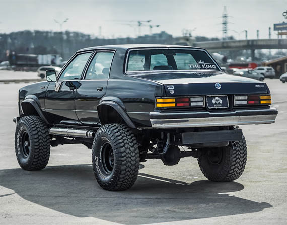 Lifted Chevy Malibu 4x4 on k5 chassis