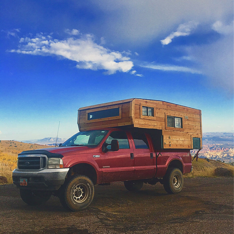 Ford F350 Powerstroke with a Camper
