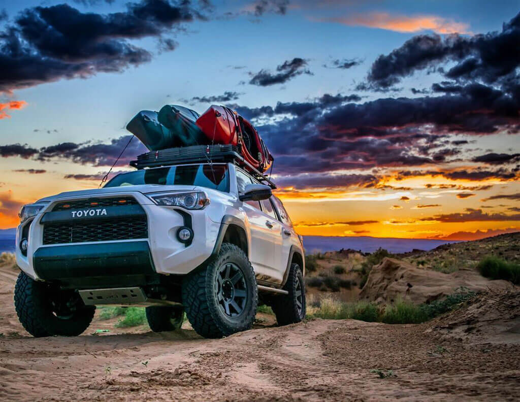 Toyota 4 Runner Overland With Kayak carrier