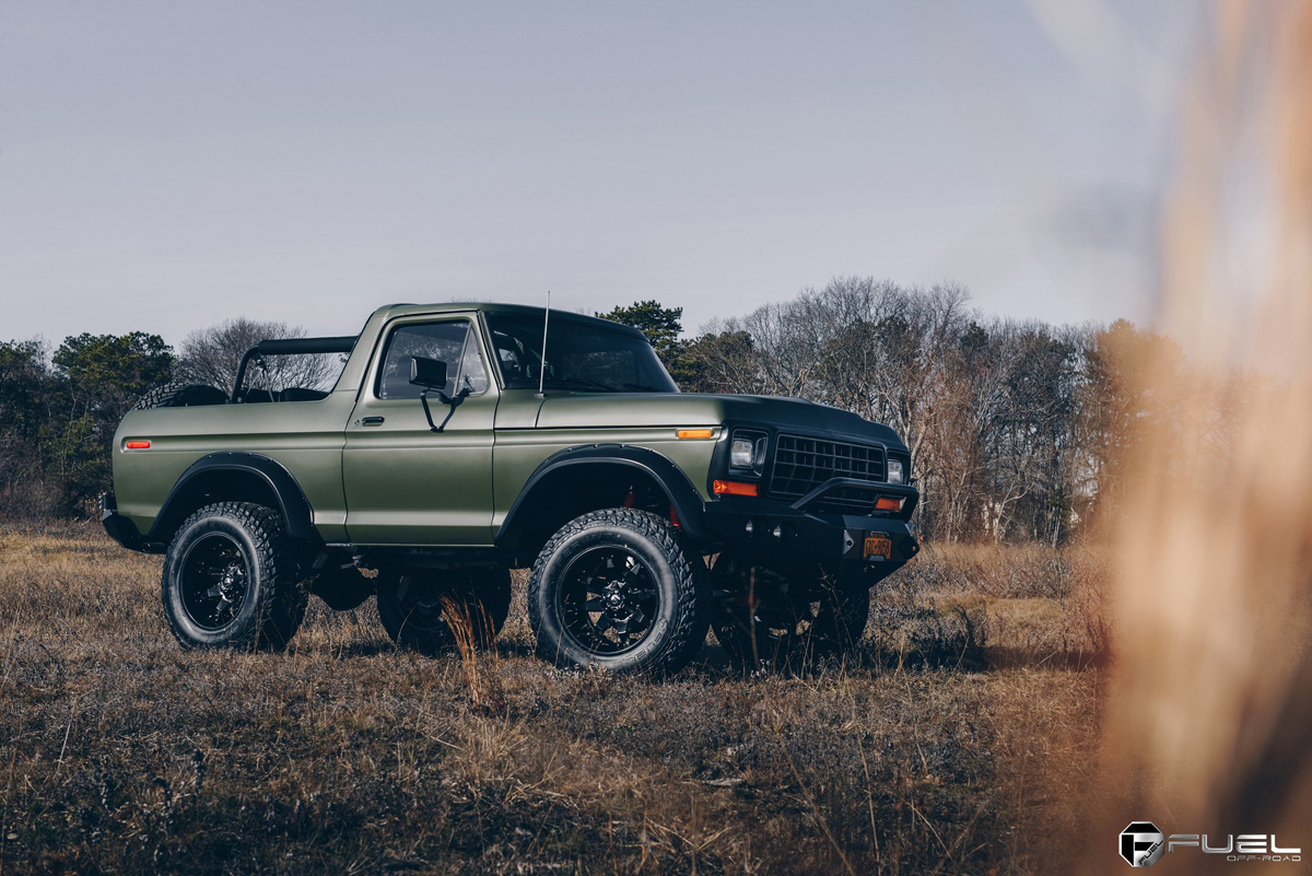 Lifted 1978 Ford Bronco on offroad wheels