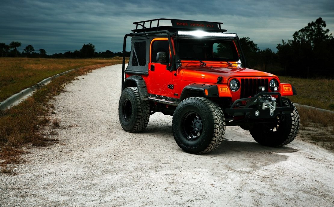 Jeep Wrangler TJ With Rotiform Six Offroad Rims