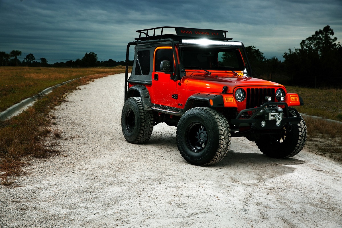 Jeep Wrangler TJ With Rotiform Six Offroad Rims