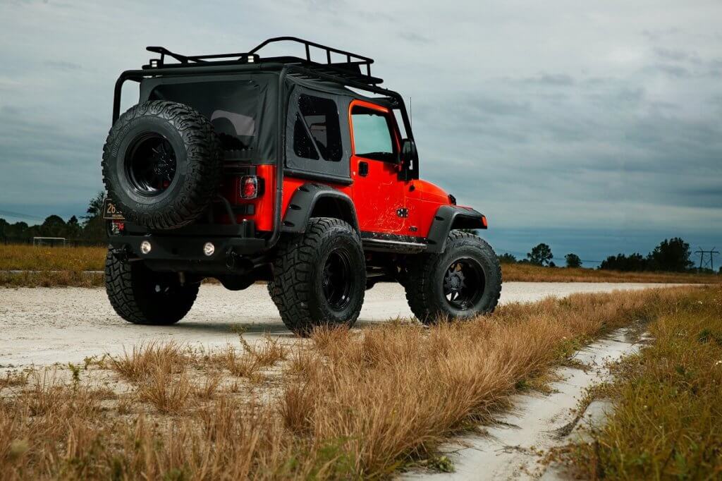 Jeep Wrangler TJ with overland Expedition Rack