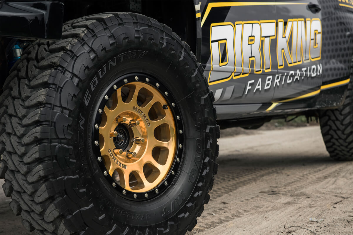 Prerunner wheels and Tires - Toyo Open Country and Method Rims