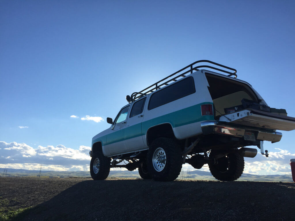 35" Nitto Trailgrapler off-road wheels on Chevy Suburban