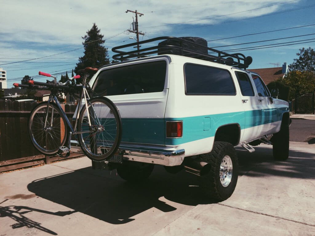 Hitch Mount Bike Rack On Chevy Suburban / Tahoe