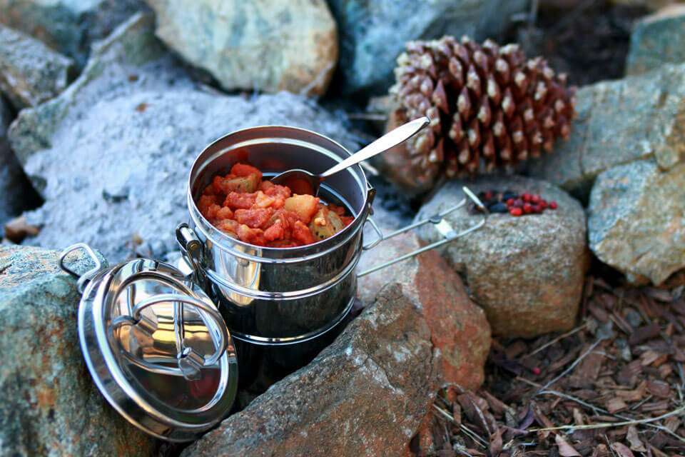camp cooking dish