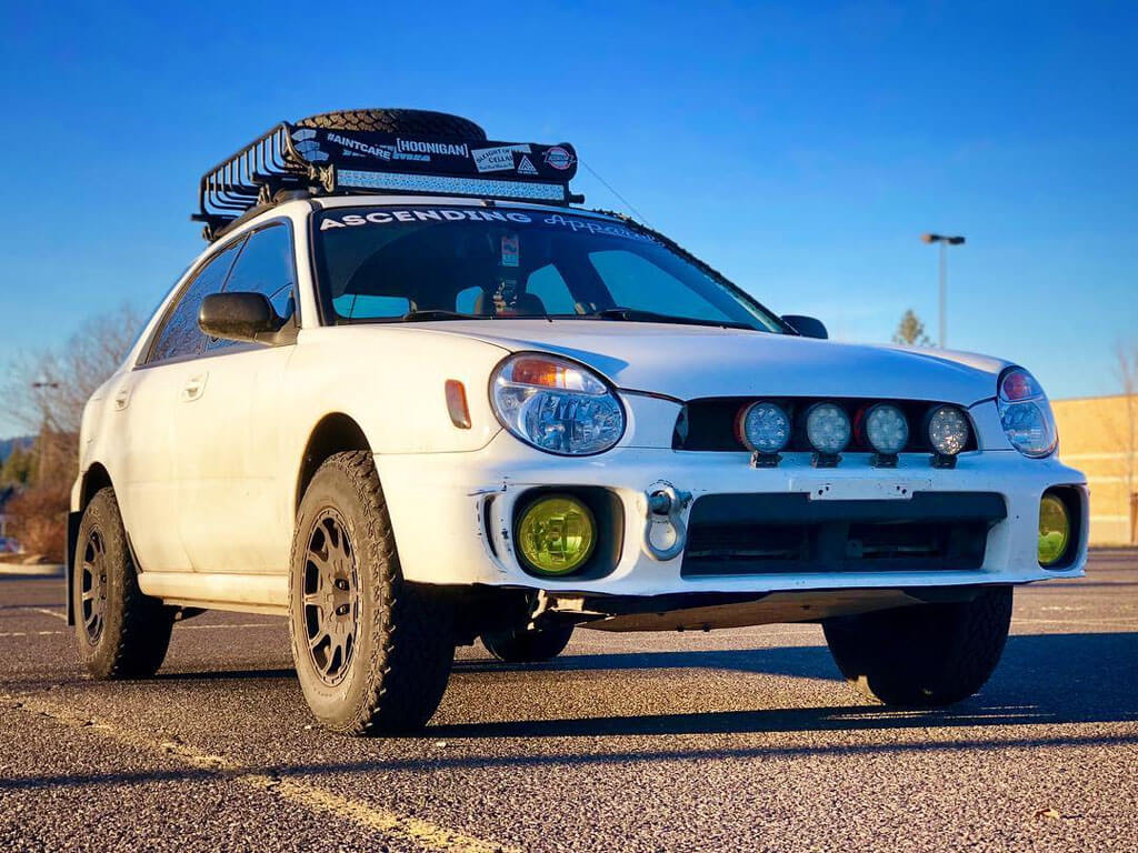 Lifted impreza with Forester springs