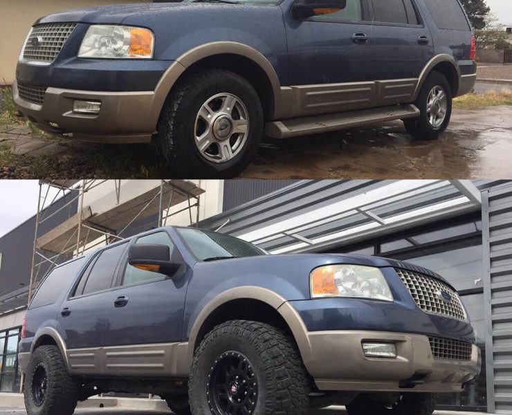 Ford Expedition stock 32s vs 3 inch lift and 35 inch tires