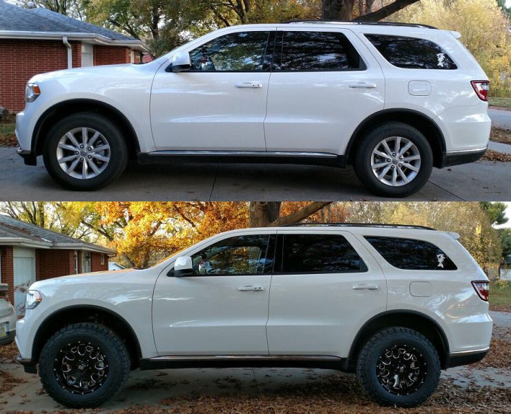 Lifted Dodge Durango 33 inch tires