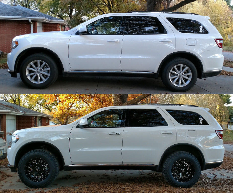 Lifted Dodge Durango 33 inch tires