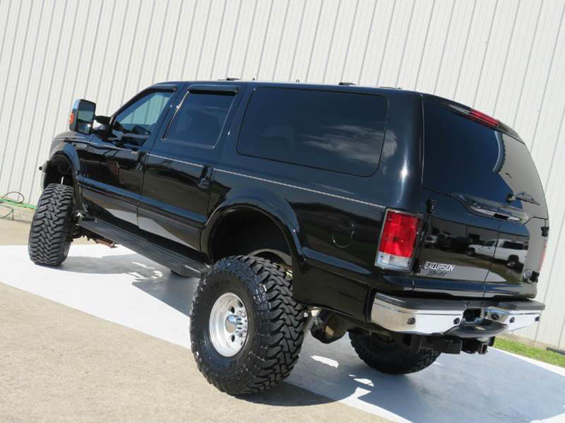 ford excursion on 38s with 8 inch suspension lift front and rear