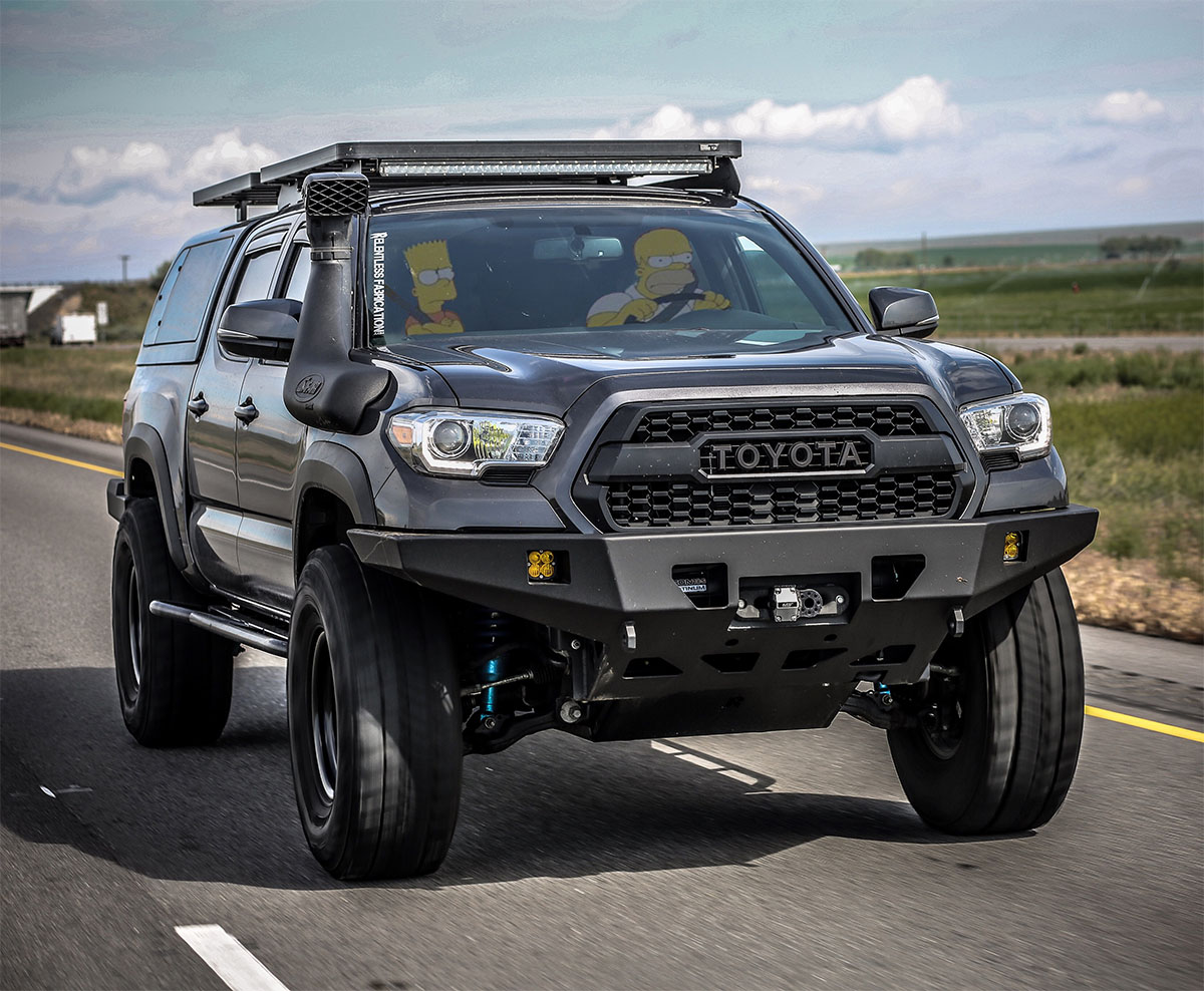 Toyota Tacoma Lifted With Camper Shell