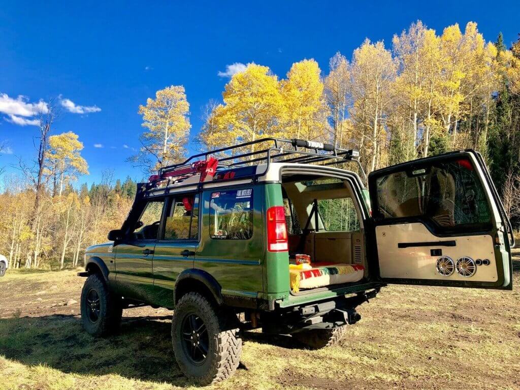 Land rover discovery II barn door swing out