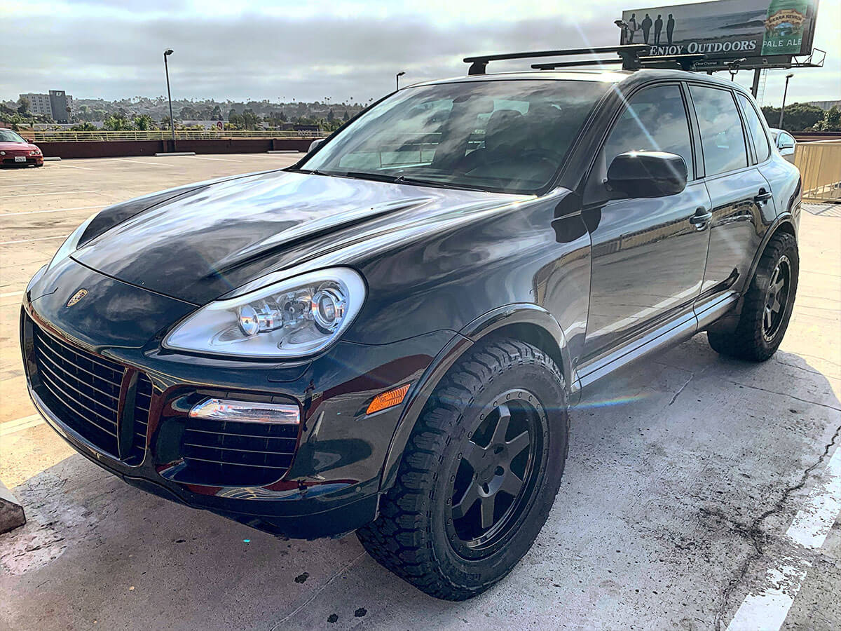 Porsche Cayenne with Off-road tires