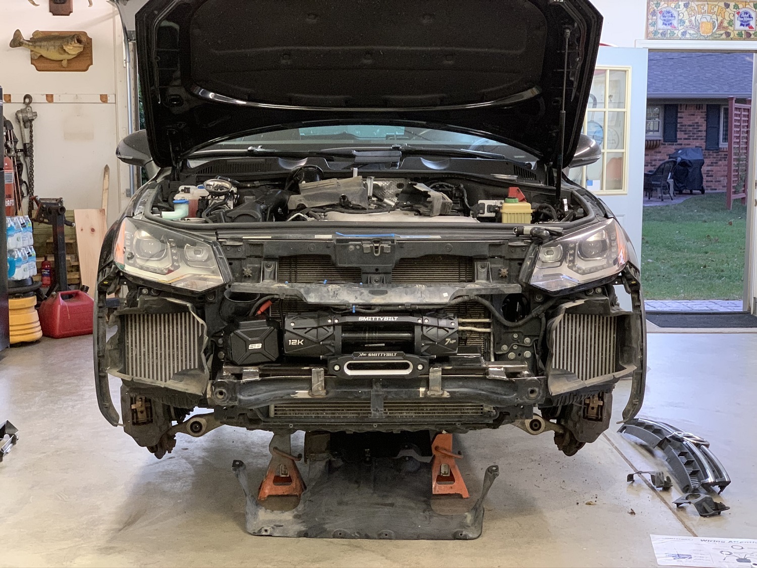 Volkswagen Touareg winch installation