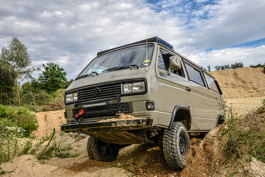 Lifted Volkswagen T3 Transporter Vanagon for Overlanding