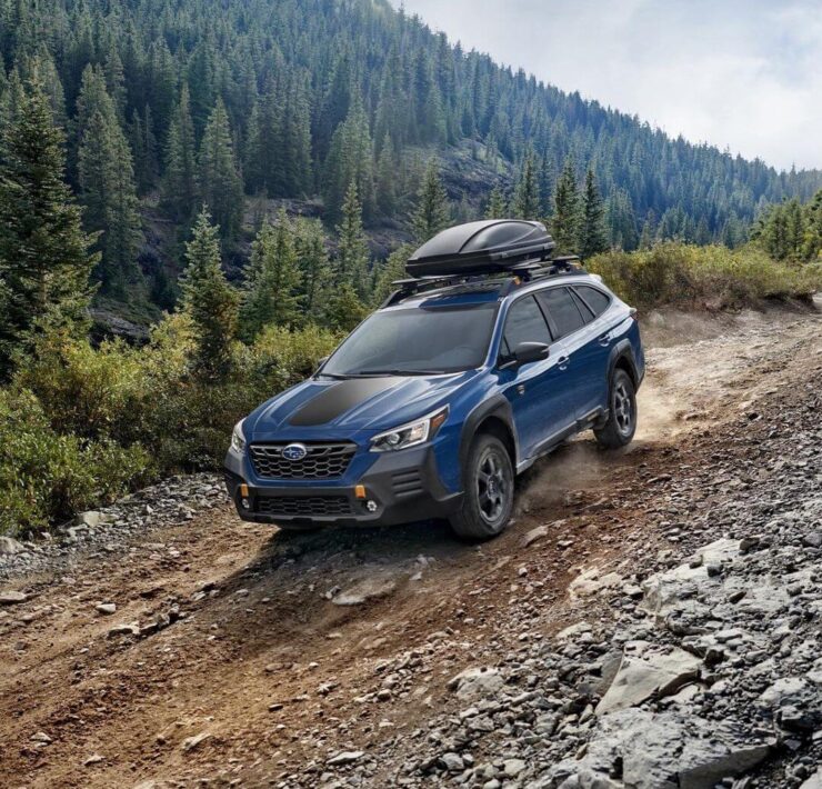 2022 Subaru Outback Wilderness new skid plates and a lift
