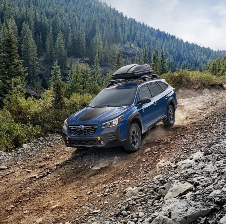 2022 Subaru Outback Wilderness new skid plates and a lift