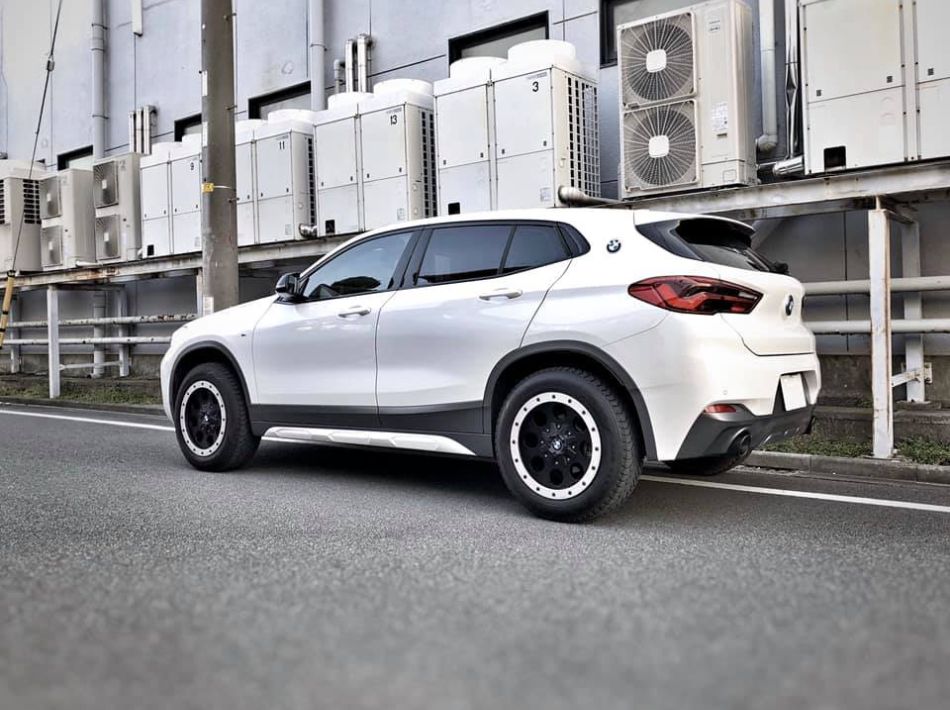 BMW X2 Crossove with off road wheels