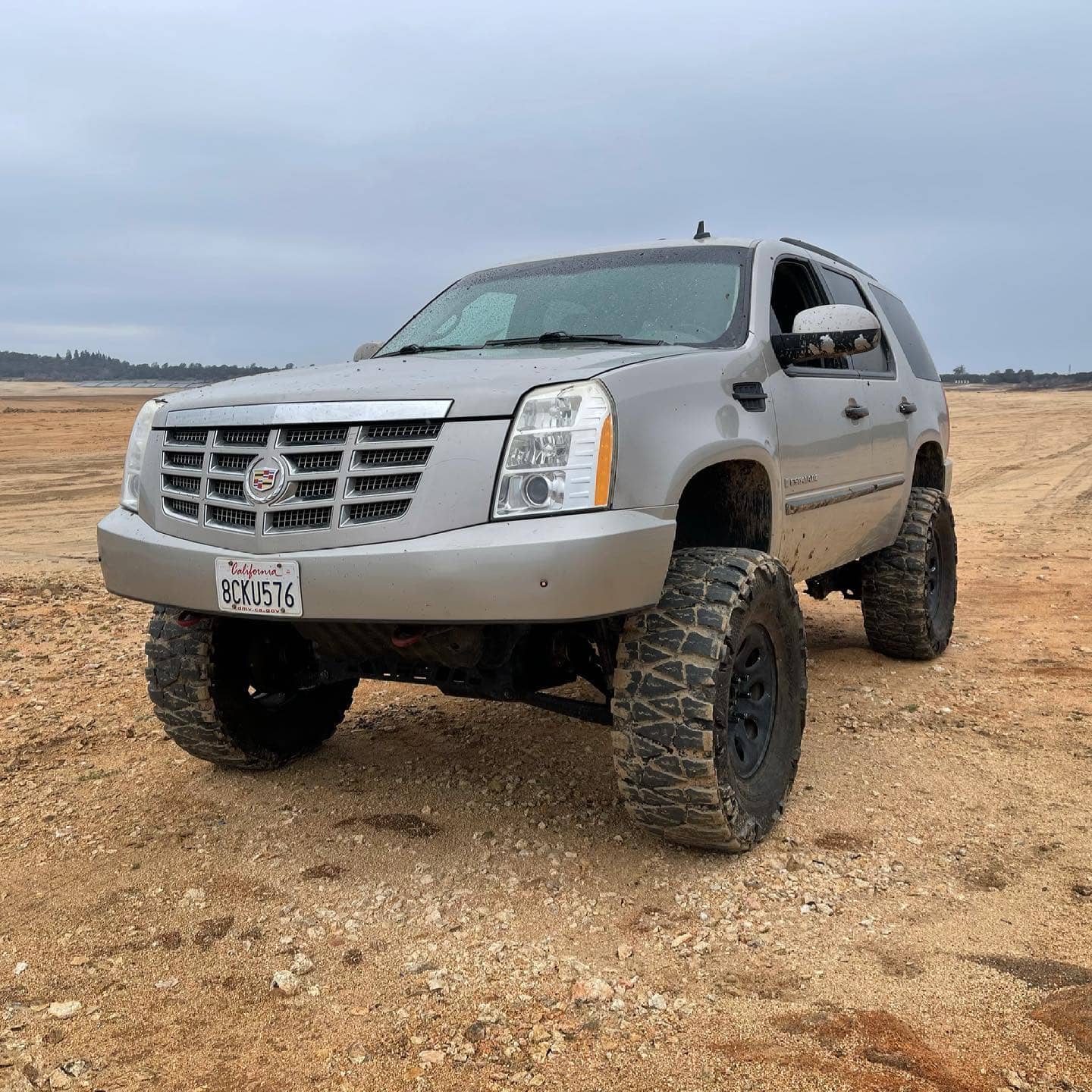 Lifted Cadillac Escalade on 37 inch offroad tires