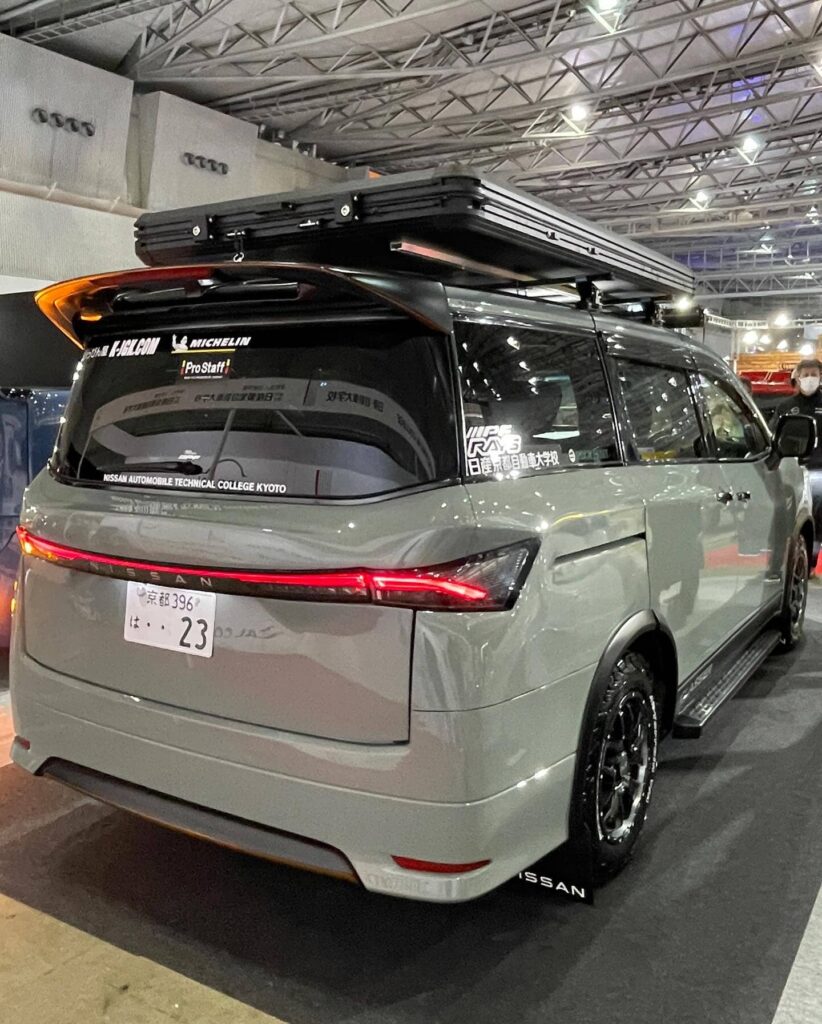 New Nissan Elgrand Minivan with a Roof Top Tent
