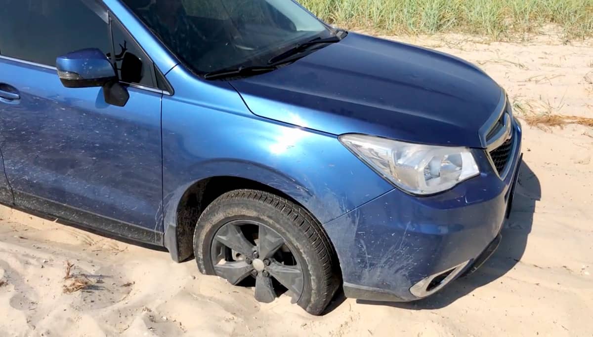 Subaru Forester Stuck in sand