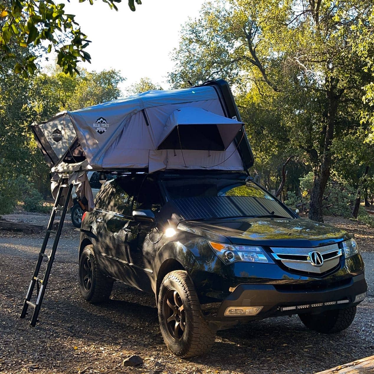 overlanding and camping in Acura MDX 2nd gen