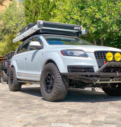 Lifted Audi Q7 on 35” Offroad Tires Modified for Overland-Style ...