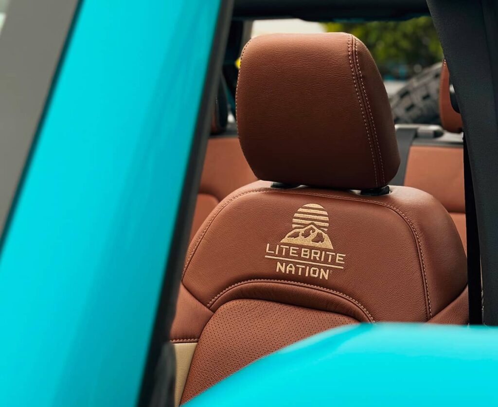 Brown Katzkins custom leather seat covers