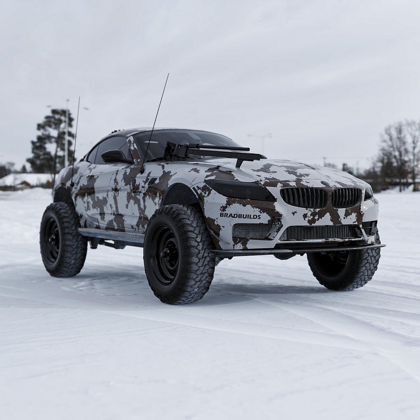 Lifted BMW Z4 Rally-Style Off-road Project - CG by BradBuilds 