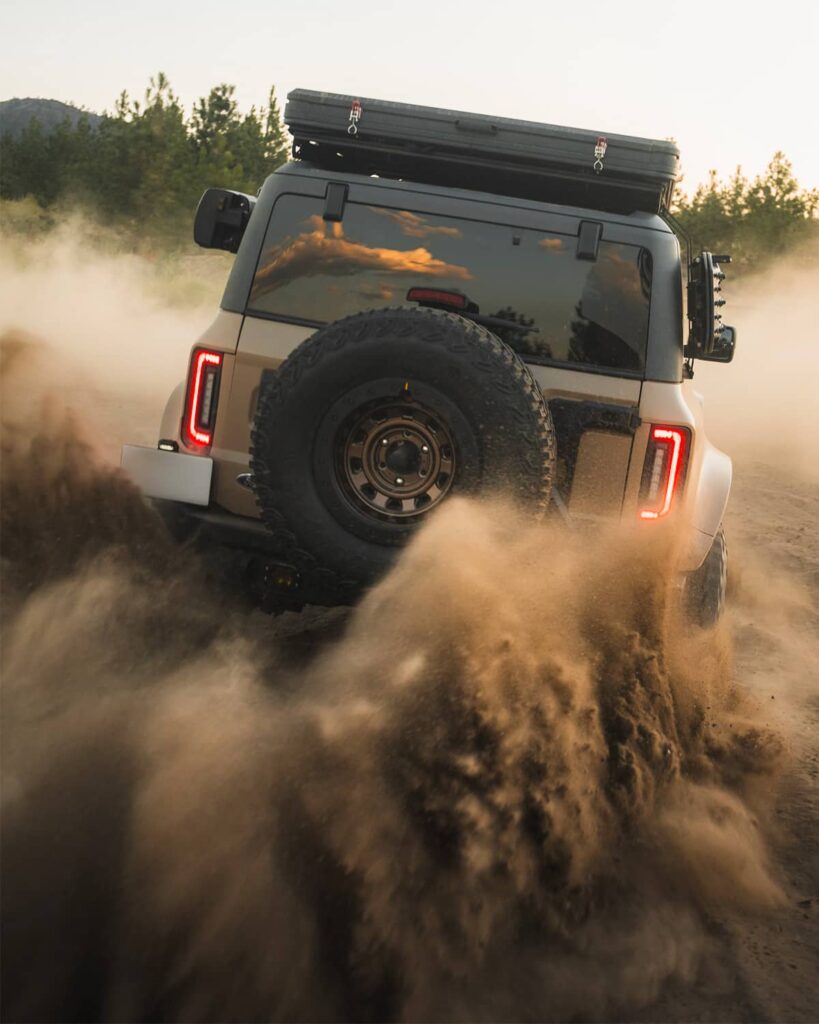 Off-roading in a lifted Ford Bronco 6g