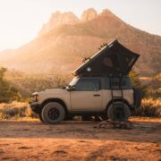 Overlanding in a Ford Bronco Wildtrak 2-door equipped with a Go Overland Canada – Journey X Lite RTT (Roof Top Tent)