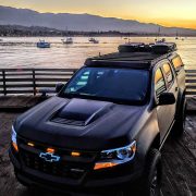 Black Chevy Colorado ZR2 overland project truck