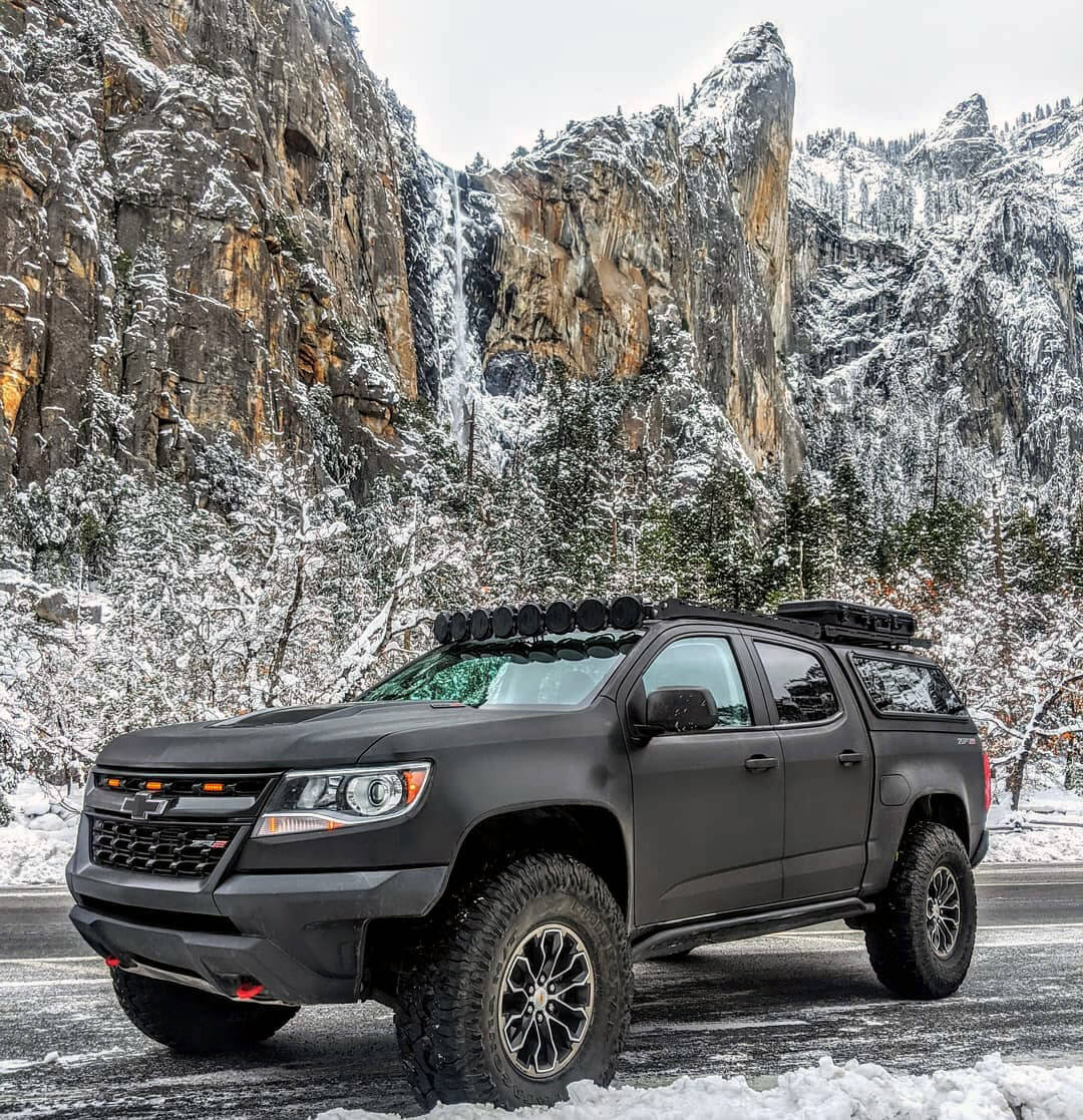 Chevy Colorado ZR2 on 37×12.5 Patagonia milestar Mud Tires M/T