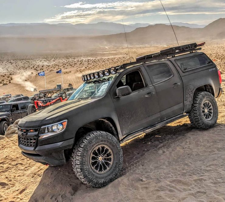 Chevy Colorado on 37s - Biggest tires EVER without lift on Stock Suspension