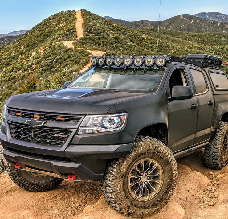 Chevu Colorado ZR2 on 37 inch tires and no lift