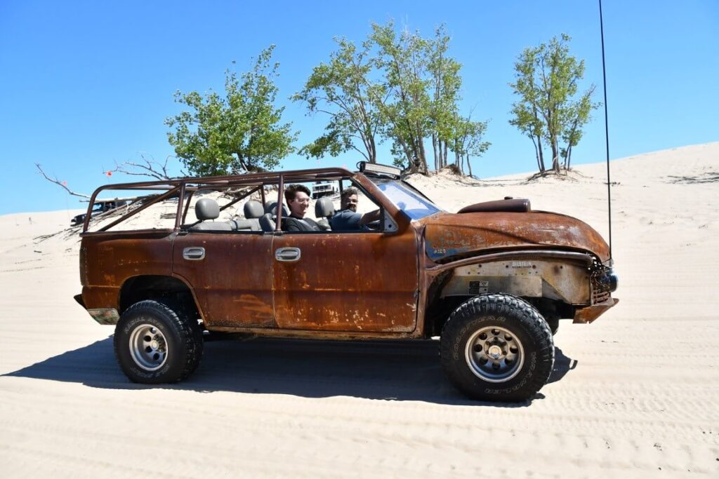 Rusted dune buggy