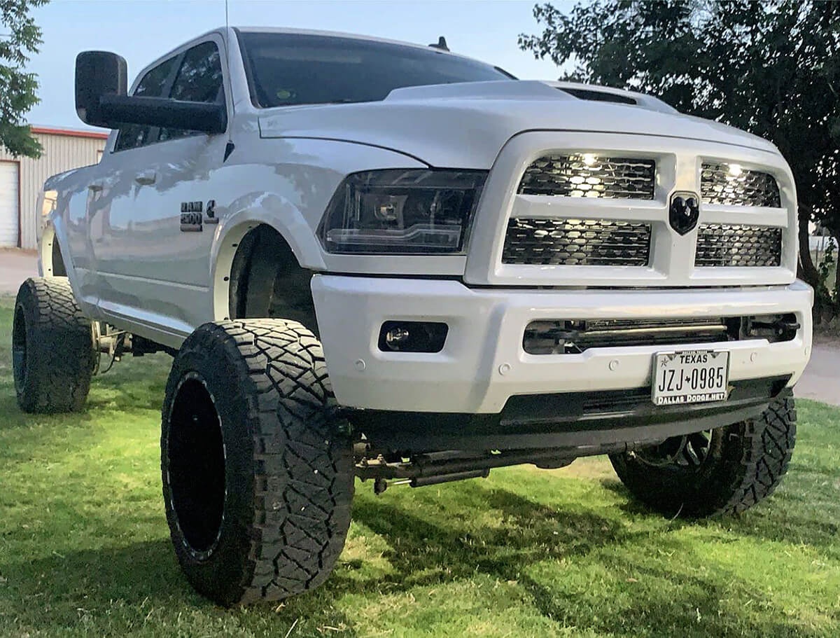 Ram 2500 White LED rock lights